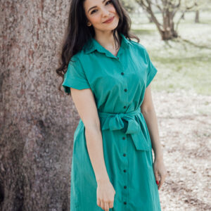 Košilové šaty Vero zelené Velikost: S