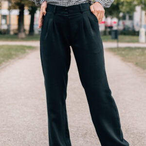 Tencelové kalhoty Mila černé Velikost: L