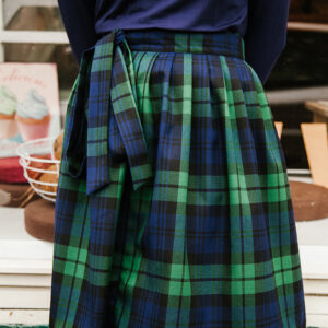 Zavinovací sukně Modro-zelený tartan