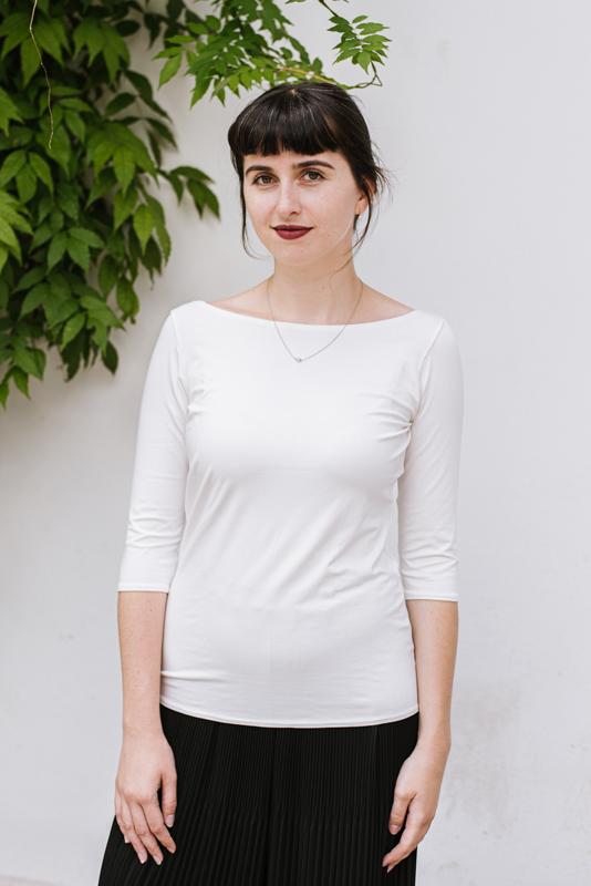 Bamboo tričko Amabile s 3/4 rukávem smetanové Velikost: XL