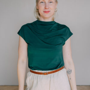 Bamboo tričko Aria s kr. rukávem tmavě zelené Velikost: XL