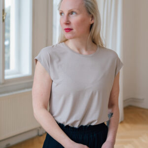 Bamboo tričko Ruby s kr. rukávem mocca Velikost: XL