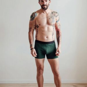 Bambusové boxerky tmavě zelené Velikost: M