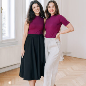 Žebrované tílko Rue fialové Velikost: XL