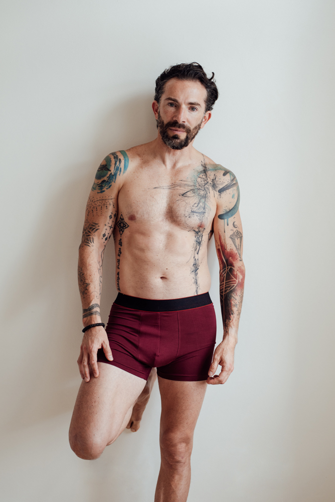 Bambusové boxerky bordó Velikost: XL