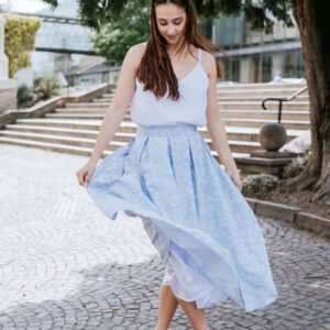 Madeirová sukně Marion modrá Velikost: XL