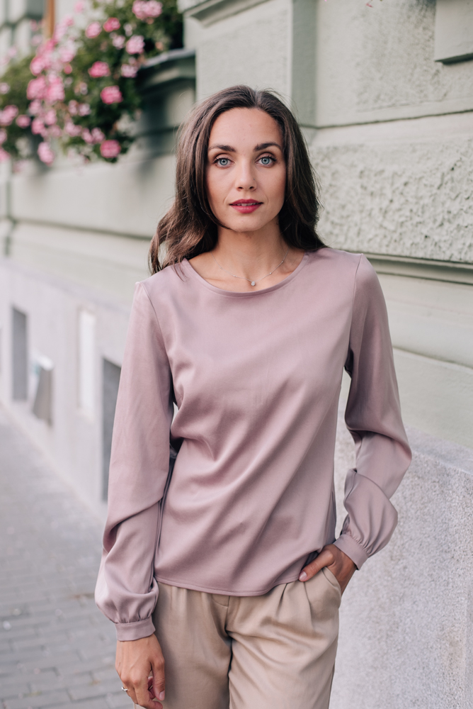Slavnostní halenka Lila růžová Velikost: XXS