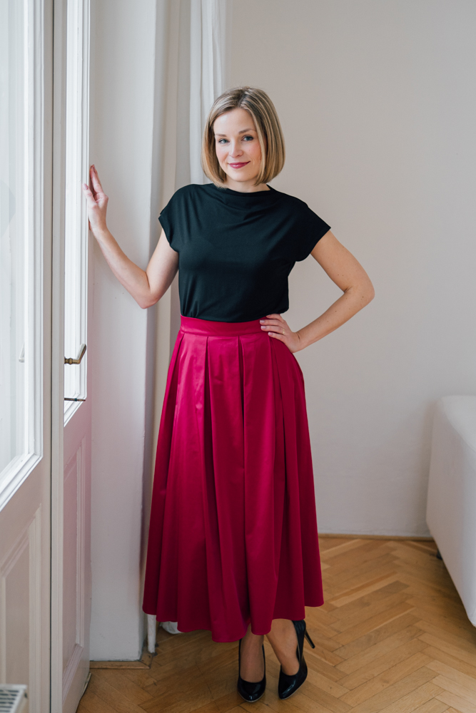 Sukně Marion fuchsiová Velikost: XL
