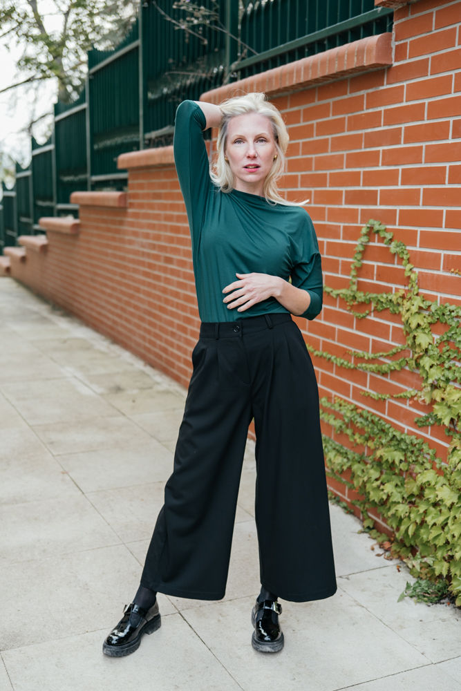 Business culottes Michele černé Velikost: XL
