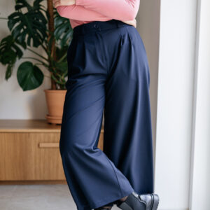 Business culottes Michele modré Velikost: XS