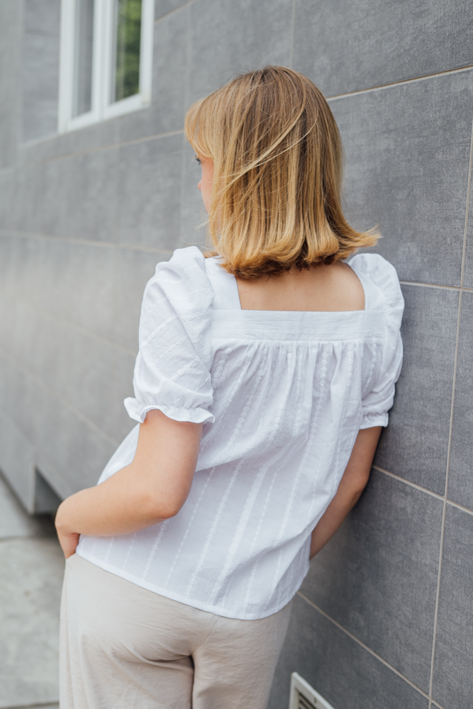 Madeirová halenka Eloise bílá Velikost: L