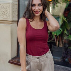 Merino tílko Marta vínové Velikost: XL