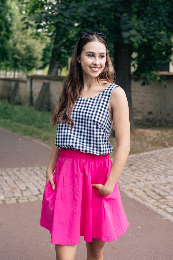 Mini sukně Lola fuchsiová Velikost: L/XL