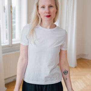 Tričko Eva z biobavlny bílé Velikost: XL