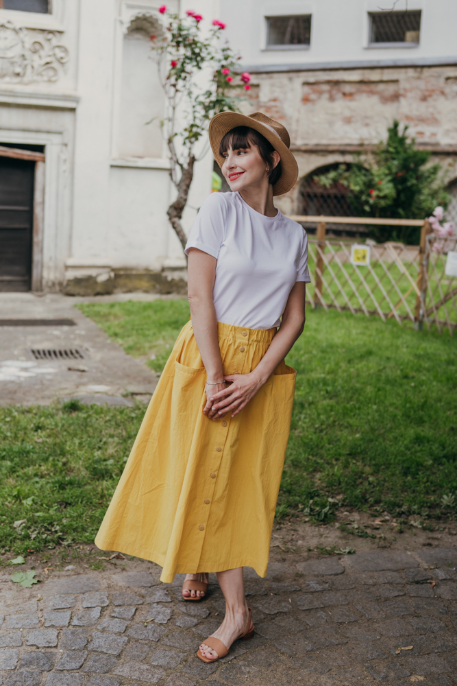 Žlutá sukně Lina Velikost: L