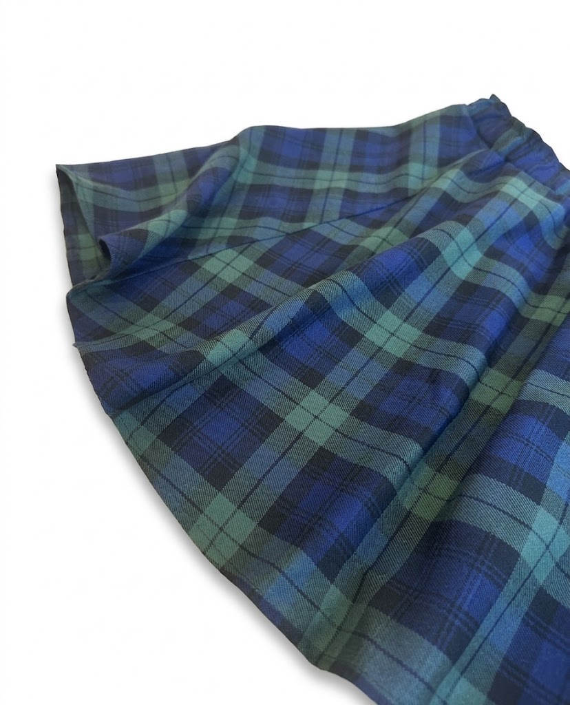 Dívčí sukně Lotka Modro-zelený tartan Velikost: 6-10 let