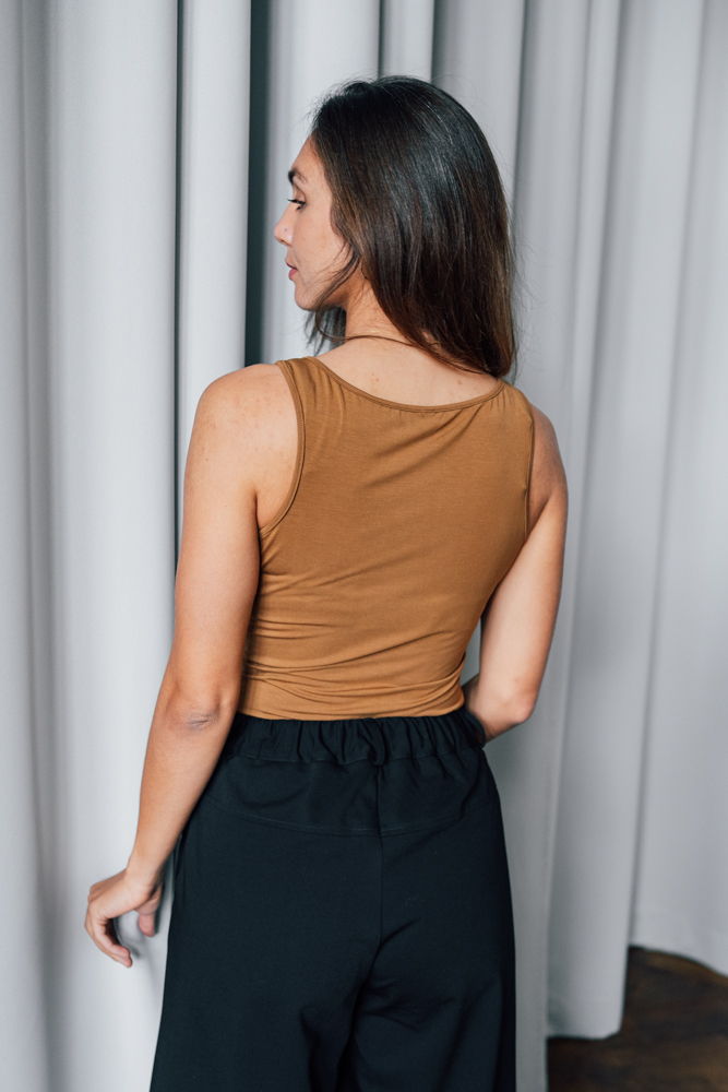 Bamboo tílko Marta měděné Velikost: XL