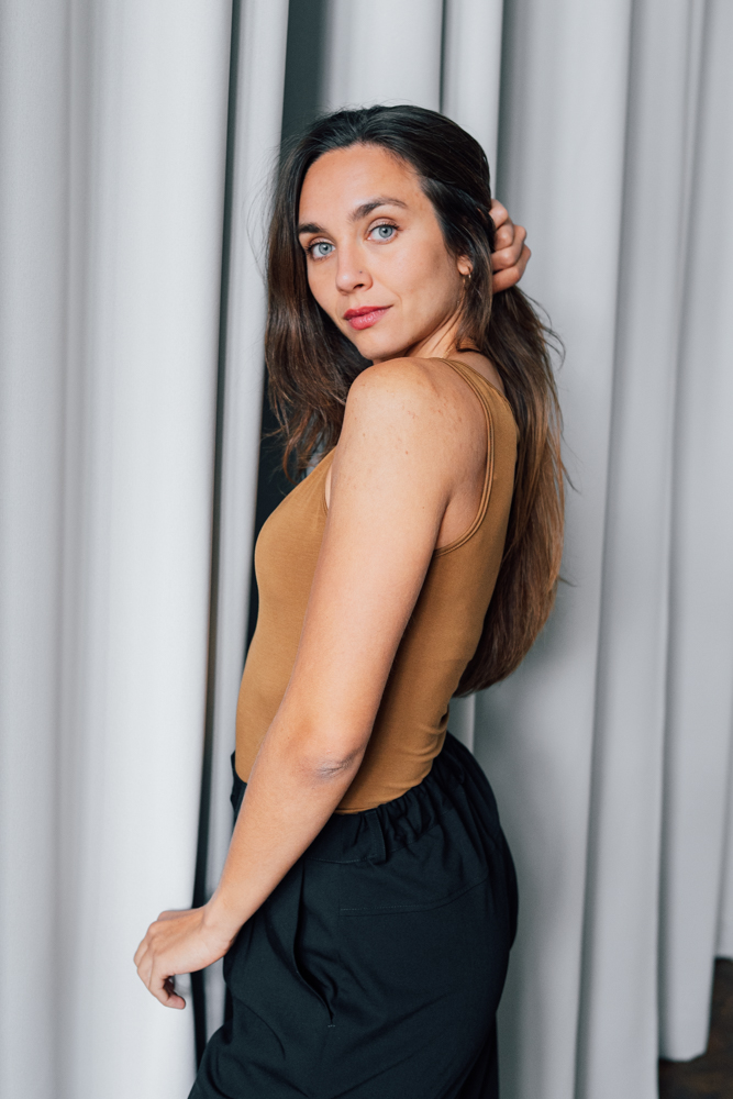 Bamboo tílko Marta měděné Velikost: XL