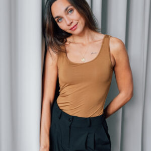 Bamboo tílko Marta měděné Velikost: XL