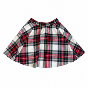 Dívčí sukně Lotka Červeno-bílý tartan Velikost: 6-10 let