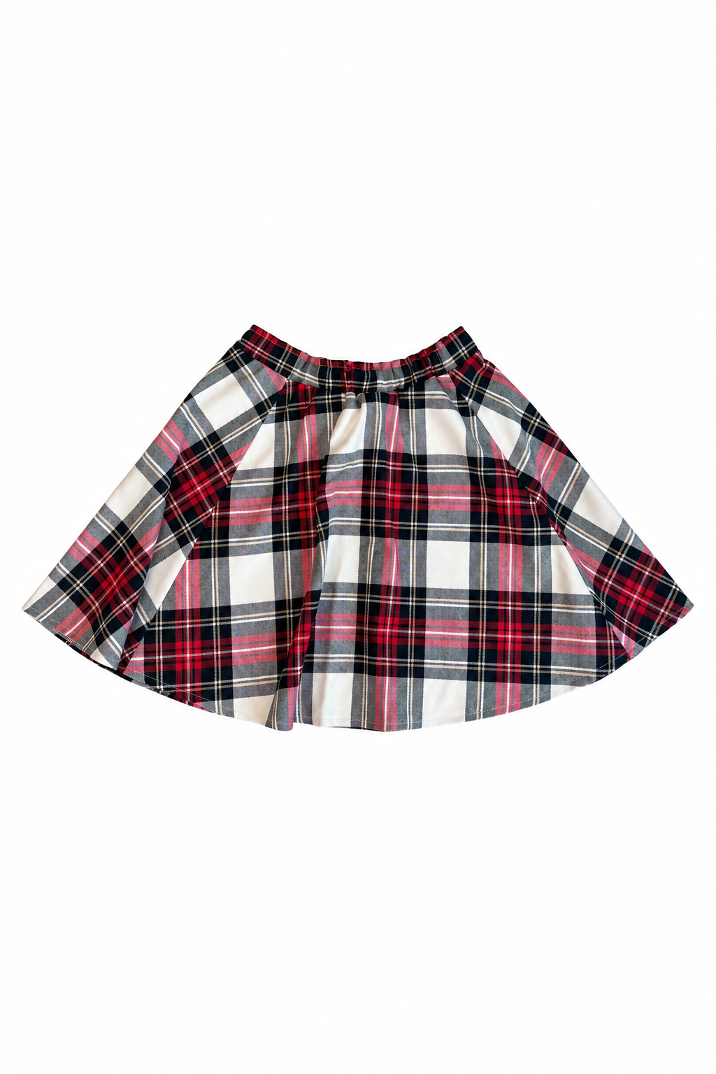 Dívčí sukně Lotka Červeno-bílý tartan Velikost: 6-10 let