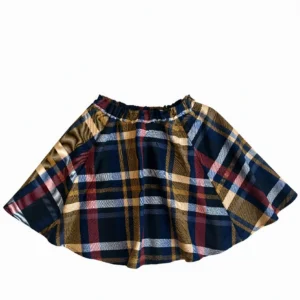 Dívčí sukně Lotka Modro-červeno-hořčicový tartan Velikost: 6-10 let