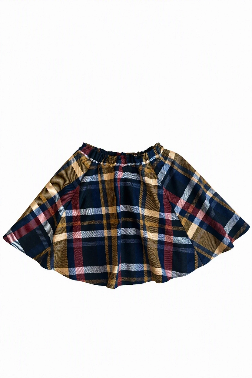 Dívčí sukně Lotka Modro-červeno-hořčicový tartan Velikost: 6-10 let